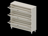 Shoes Storage Cabinet for Entryway,Narrow Shoe Rack Cabinet,Shoe Cabinet with 3 Flip Drawers, W3166P268393