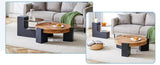 ZUN The detachable double-decker coffee table, the stylish is more precious, and the detachable W1151P184838