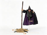 6.6 FT Halloween Animatronic Flying Witch on Broom, Sound Activated with Flashing Red Eyes & 72248094