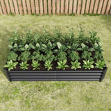 ZUN Raised Garden Bed Outdoor, 6×3×1ft , Metal Raised Rectangle Planter Beds for Plants, Vegetables, and 48218815