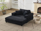 Chaise Lounge Chair with Removable Ottoman Accent Sofa Bed Upholstered Sleeper Couch Bed with W1170P353044