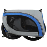 Large Folding Bike Trailer Dogs 120LB Capacity All-Terrain Pet Carrier, Durable Steel Frame W1364P268356