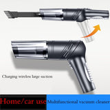 black wireless Automobile Folding Vacuum Cleaner Hand-held High-power Strong Suction Vacuum Cleaner 75692895