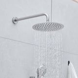 10-Inch Shower System, Slide Bar Shower Faucets Sets Complete Round Shower Heads and 5-Spray W1932P296310