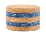 Handmade Woven Foot Stool Natural Water Hyacinth Ottoman for Home Decor & Seating 21252952