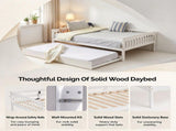 White painted finish, solid pine construction , Full-size bed, 24500023