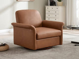 Swivel Accent Chair Modern Barrel Armchair with Wood Base for Bedroom Reading Waiting Living Room 22111485
