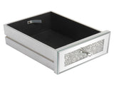 FCH Silver MDF Mirror Surface Broken Glass Three Pumping Computer Desk 43240235