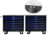 7 DRAWERS MULTIFUNCTIONAL TOOL CART WITH WHEELS-BLACKBLUE 83846635