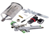 2.5mm HVLP Feed Car Air Spray Gun Kit W/ Regulator Gauge Paint Sprayer 30626758