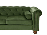 PHOYAL Large Sofa, Velvet Sofa Three-seat Sofa Classic Tufted Chesterfield Settee Sofa Modern 3 W1708141950