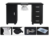 MDF Single Door 4 Drawers With Fan Black Nail Table 47343861
