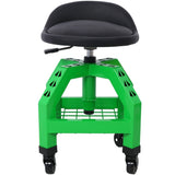 Pneumatic 360 Degree Swivel Mechanics Rolling Creeper Seat, Heavy Duty Rolling Mechanics W46590154