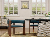 Unique Curved Back Design Wooden Dining Chair with Protective Pad Suitable for Kitchen or Dining T3609P482845