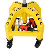 Pneumatic 360 Degree Swivel Mechanics Rolling Creeper Seat, Heavy Duty Rolling Mechanics W46590153