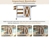 Foldable Outdoor Kitchen Island Patio Kitchen Island Outdoor Kitchen Cart Portable Prep Station with N719P380281Z