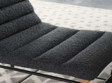 Lahni 17.75" Dark Gray Boucle Fabric Counter Height Chair B061128596
