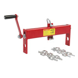 ZUN Heavy Duty Steel 2 Ton / 4000lbs Engine Hoist Load Leveler Shop Crane Cherry Picker with 2 Chains 04895571