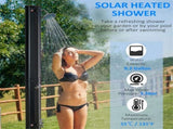 Solar heated shower 19188245