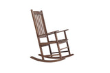 ZUN Outdoor Acacia Wood Rocking Chair Brown, Rustic Traditional Patio Rocker Chair 1 PC Single Pack W2640P207936