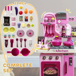 ZUN Complete Kitchen Set for Kids,33 Accessories & Storage 70450520