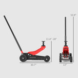 3 Ton Big Wheel Hydraulic Car Jack for Trucks, SUVs, ATVs, Red 21238072