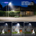 ZUN Solar Street Lights Outdoor,800pcs Super Bright LED Beads Commercial Parking Lot Light, Dusk to Dawn W1592P189956