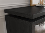 60'' Black Farmhouse Console Table - Retro Wooden Entryway Table with Double Board Suspension W1445P317059
