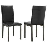 Black and Grey Upholestered Side Chair B062P153675