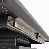 62.4" Extendable 78.15"Very large Black Dining Table Modern Mid-Century Kitchen Table Set for Dining 73934119