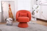 Swivel Accent Chair Armchair, Round Barrel Chair in Fabric for Living Room Bedroom W1361101778