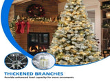 6ft Snow Flocked Artificial Christmas Tree with 250 Lights, 800 Branch 02576508