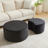 Nesting Coffee Table Set of 2,Upholstered Coffee Tables Set of 2 for Living Room, Modern Foam W834P326380