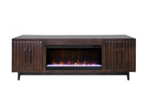 Radiance 94 inch Fireplace TV Stand, for TVs up to 100 inches, Rosewood Finish B108P345211