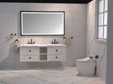 72 x6 Inch LED Bathroom Mirror with Aluminum Frame, Wall Mounted Vanity Mirror, Anti-Fog, Memory, W2287P358704