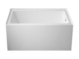 60" x 32" Alcove Bathtub Acrylic Soaking Tub with Integral Apron, Right Drain, Three-Wall T5923P492685