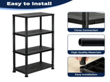 Plastic Shelves, 4-Shelf rack, Multi-Purpose Shelf, Plastic Shelves for 17145756