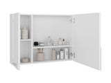 Harbor Medicine Double Door Cabinet,Four Interior Shelves, White B097P474279