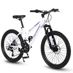 ZUN S26103 26 inch Mountain Bike for Teenagers Girls Women, Shimano 21 Speeds with Dual Disc Brakes and W709P186926