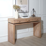 Rustic Wooden Console Table with 3 Drawers, 47inway Table with Drawers, Wood Console Table For W2729P270741