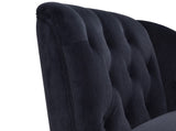 58''Velvet Chaise Lounge,Button Tufted Right Arm Facing Lounge Chair with Nailhead Trim WF297646AAB