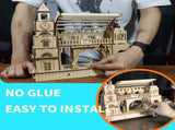 3D Wooden Puzzle Railway station Model Kits To Build Wooden Construction Handmade DIY Craft Unique 59333353