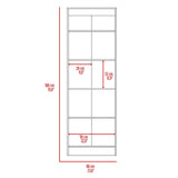 Buxton Rectangle 2-Door Storage Tall Cabinet White Washed Oak B06280485