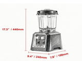 Commercial Professional Blender, 68 oz Plastic Jar with Stainless Steel Blades, 3 Functions for 05331697