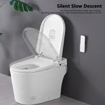 ZUN Smart Toilet Bidet Combo with Foot Sensor Open Cover/Seat, LED Display, Self-Cleaning Nozzle, Heated W1219P262970