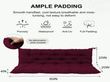 Outdoor Swing Cushions 60 Inch, Waterproof 4" Thick Porch Swing Cushion Replacement with Backrest 09715560