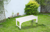 Backless HDPE Adirondack Bench with Wood Texture, Poly Lumber Seat for Patio, Backyard, Balcony, All W2103P254579