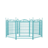 ZUN Dog Playpen Indoor 32 inch 8 Panels Metal Dog Pen Pet Dog Fence Outdoor Exercise Pen with Doors, W368P234003