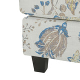 Springfield Upholstered Ottoman, Beige&Blue N757P233921F