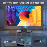Projector with WiFi and Bluetooth, Projector 4K Support Native 1080P Projector, 5G WiFi FUDONI 48222369
